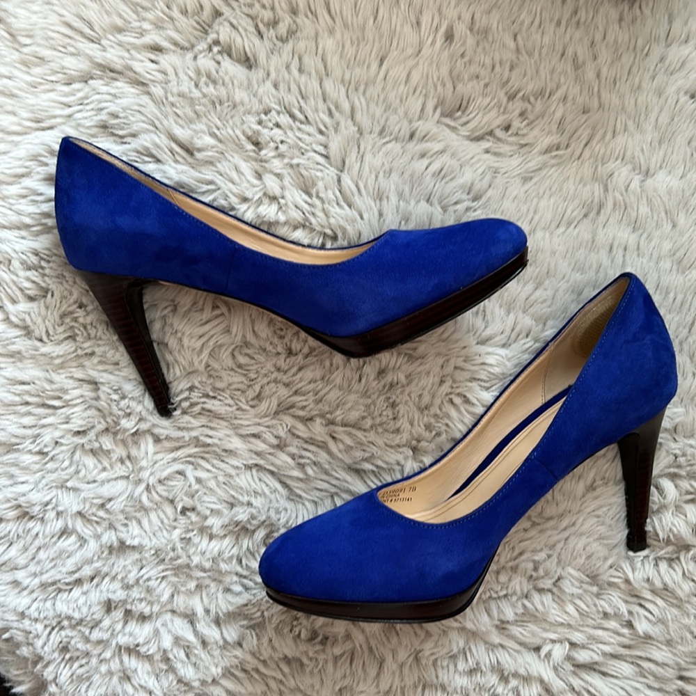 Cole Haan blue suede shoes